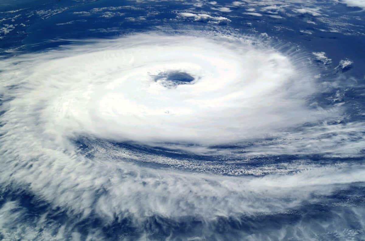 hurricane from above