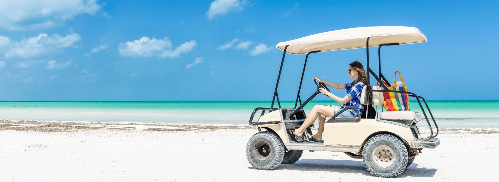 golf cart on Anna Maria Island
