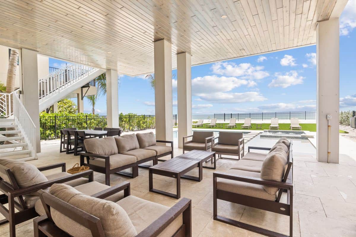 outdoor deck of AMI rental