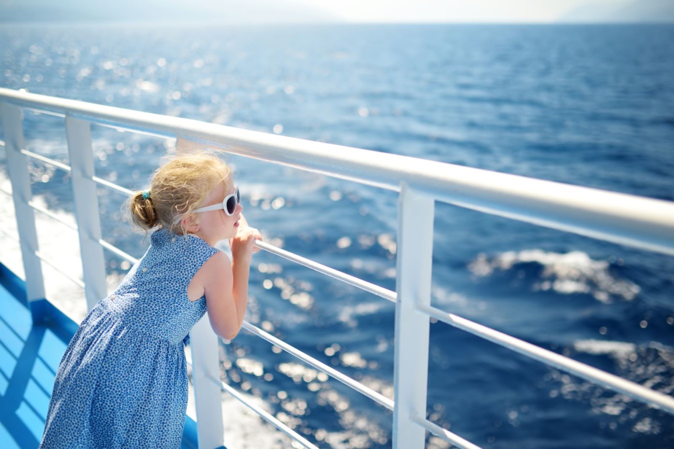 Young girl riding the Egmont Key Ferry